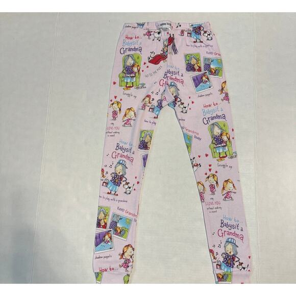 Book to Bed Girl 8 PJ Set How to Babysit Grandma Print Soft Comfy Soft Sleepwear - Picture 3 of 10